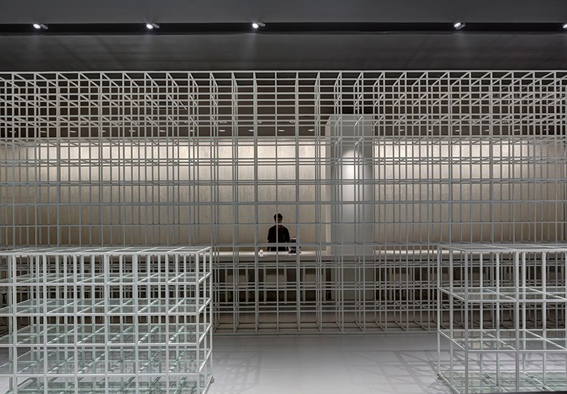 yamazaki kentaro design workshop completes gridded interiors