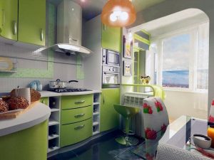 Идея объединения комнаты и лоджии