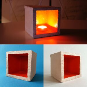 светильник «оранжевый куб»