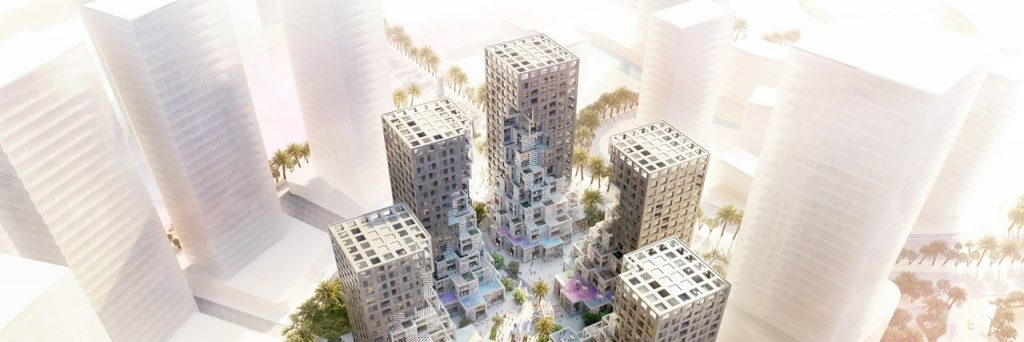 MVRDV plans valley of erupted towers for inaugural UAE project: pixel