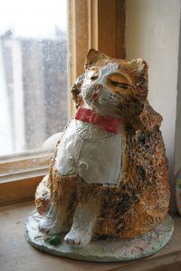 «Кот» шамот, глазури.