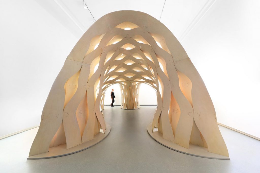 Sewn Timber Shell / ICD University of Stuttgart   DDRC Tongji University