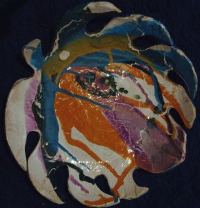 «Листок» шамот, глазури.