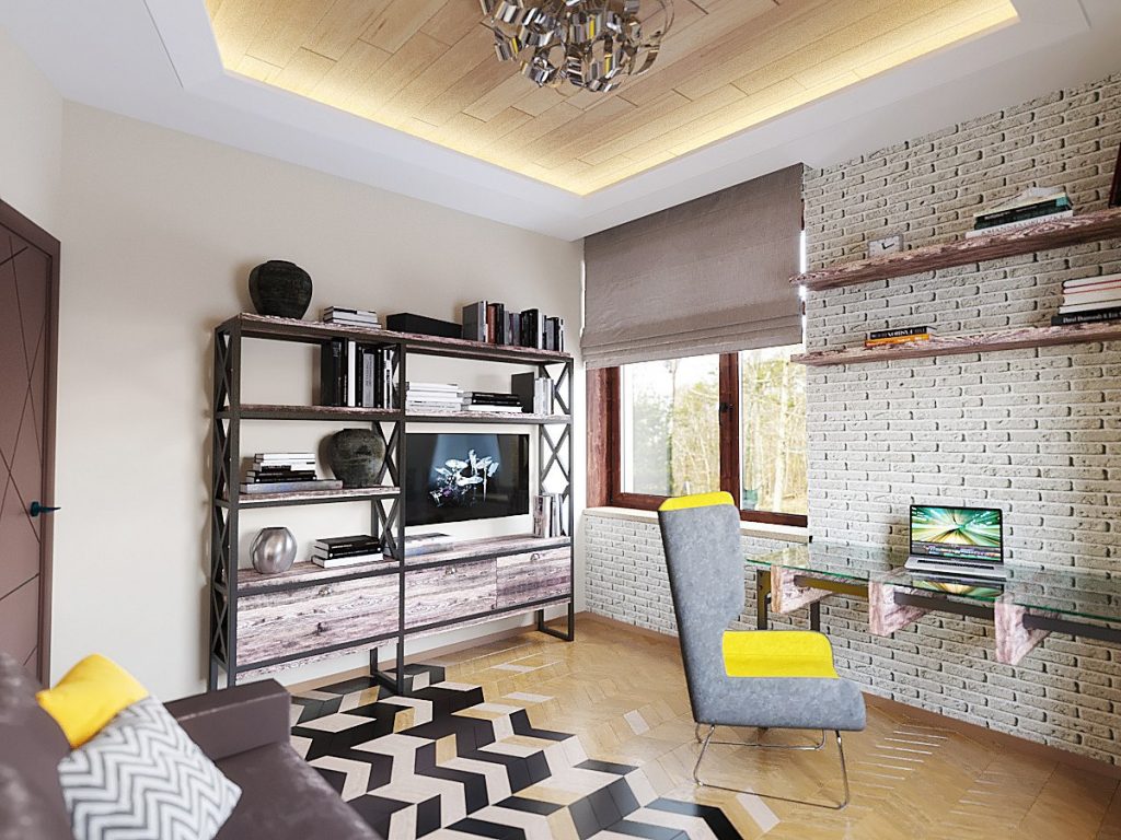 Сегодня делюсь с подписчиками интерьерами кабинета с элементами Лофта