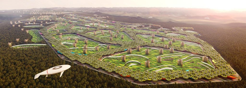 Envelope architects presents its futurist and self-reliant housing concept for China