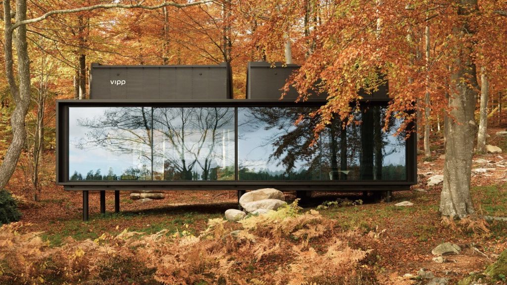Vipp prefabricated cabins designed as "battery-charging stations for humans"
