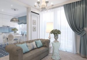 Неоклассическая двушка 44 м2