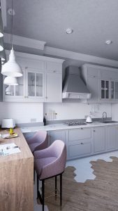 Кухня для молодой семейной пары, 17 кв.