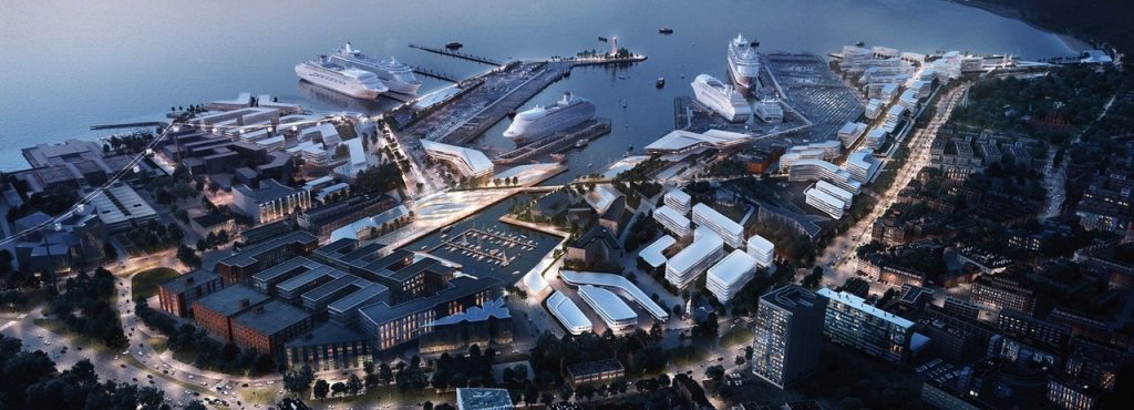 Zaha Hadid architects to transform tallinn's old city harbour with 'streamcity' proposal