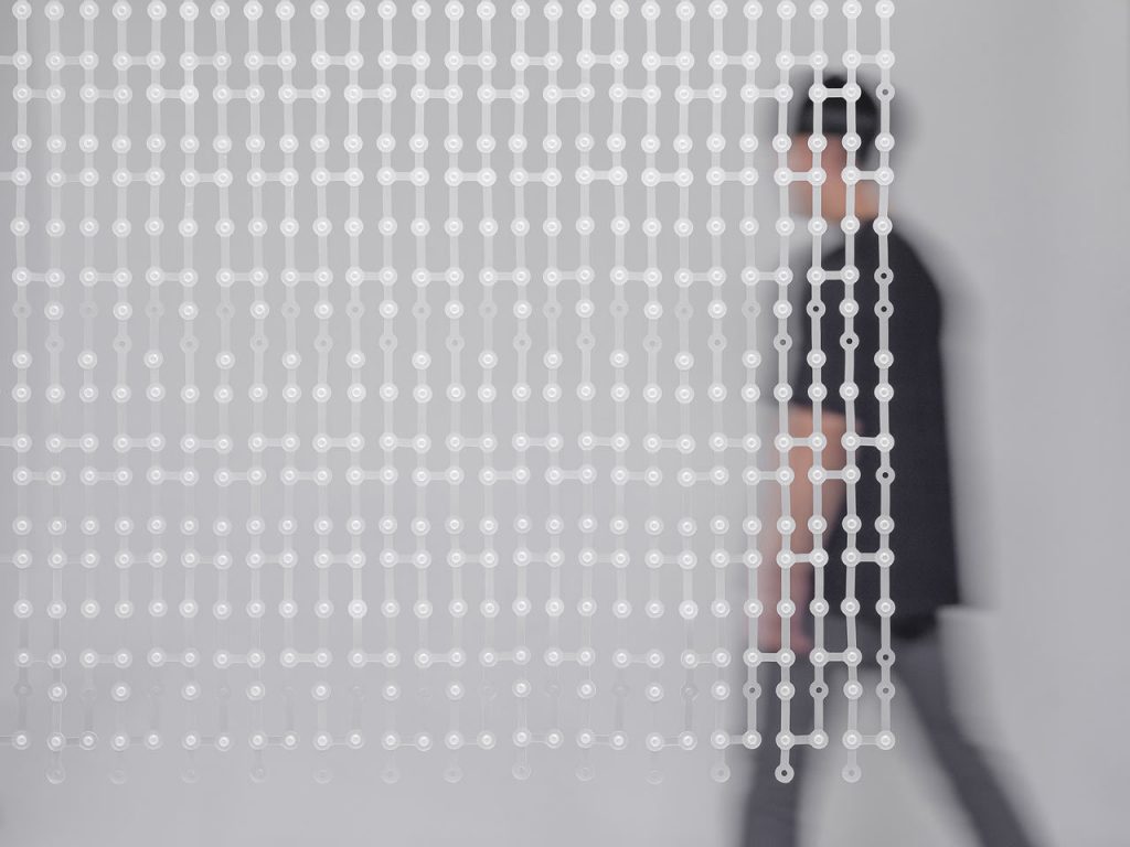 STUDIO PESI Designed a Modern, Modular Version of a Beaded Curtain