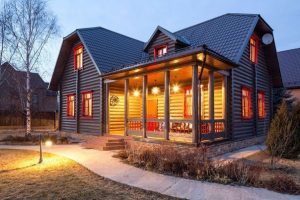 Дизайн бревенчатого дома