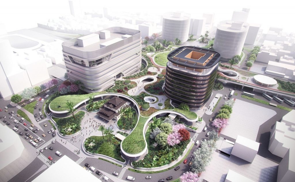 Mecanoo revela planes para estación 'verde' de trenes en Taiwán