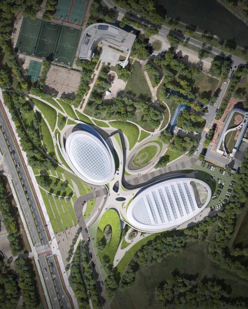 The Chungnam Sports Center proposal by ANU Design Group