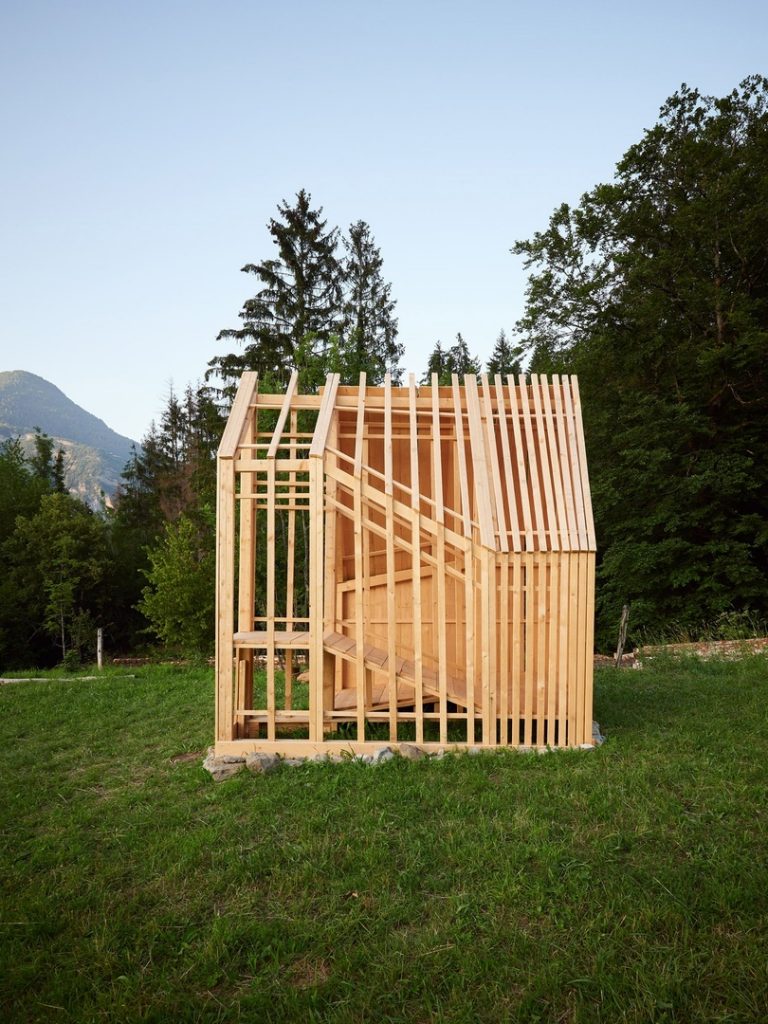 JCPCDR Architecture's tiny timber pavilion invites walkers to "pause and observe"