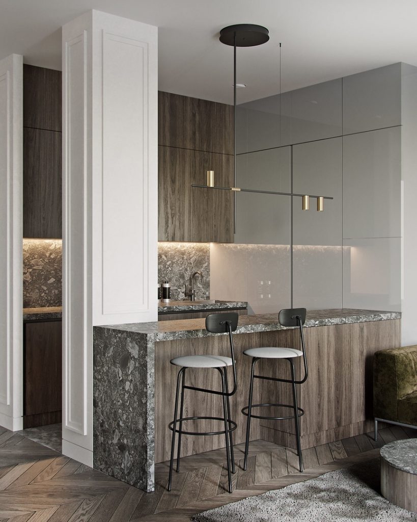 "TRUFFLE FLAT" in Granville apartments by TOL'KO interiors || 01