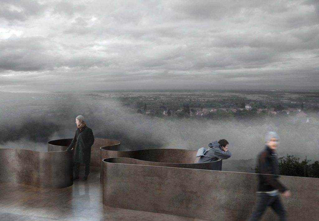 Weathered Wonder Reiulf Ramstad Arkitekten Proposes a Dramatic New Overlook in Alsace, France