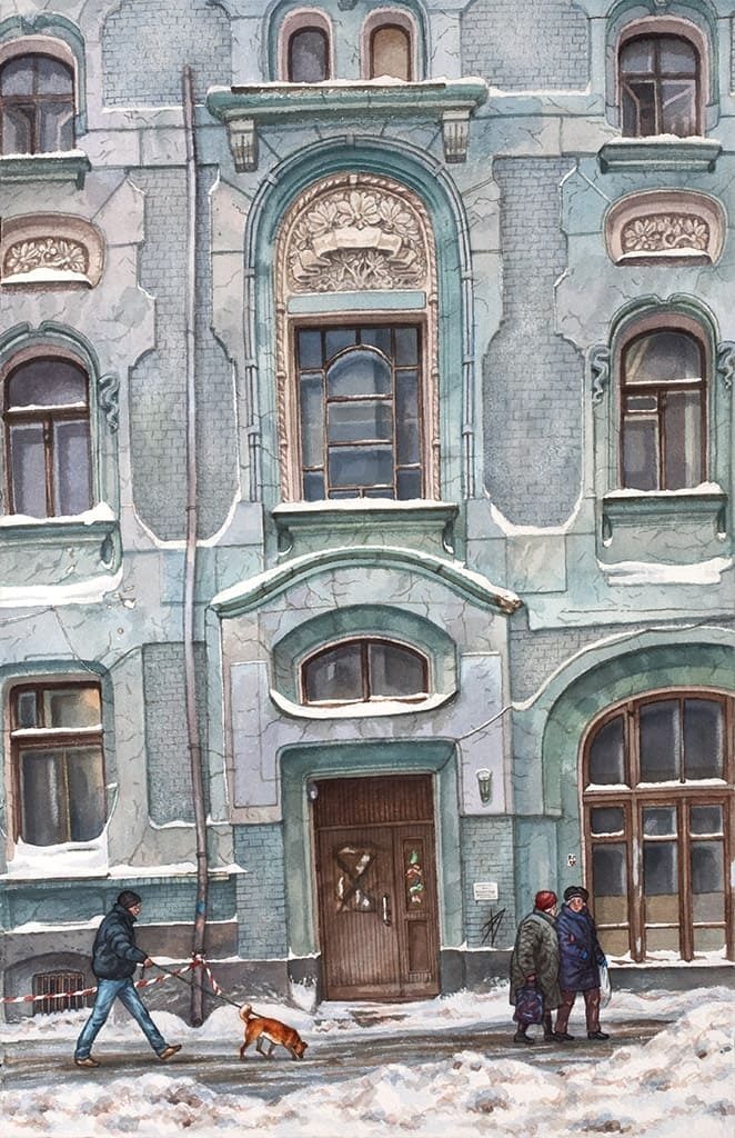Москва в акварелях Алёны Дергилёвой.