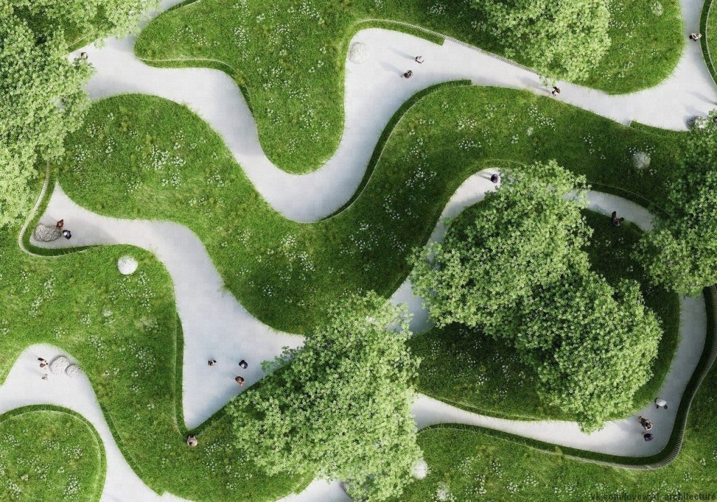 Penda projeta pavilhão inspirado na paisagem natural