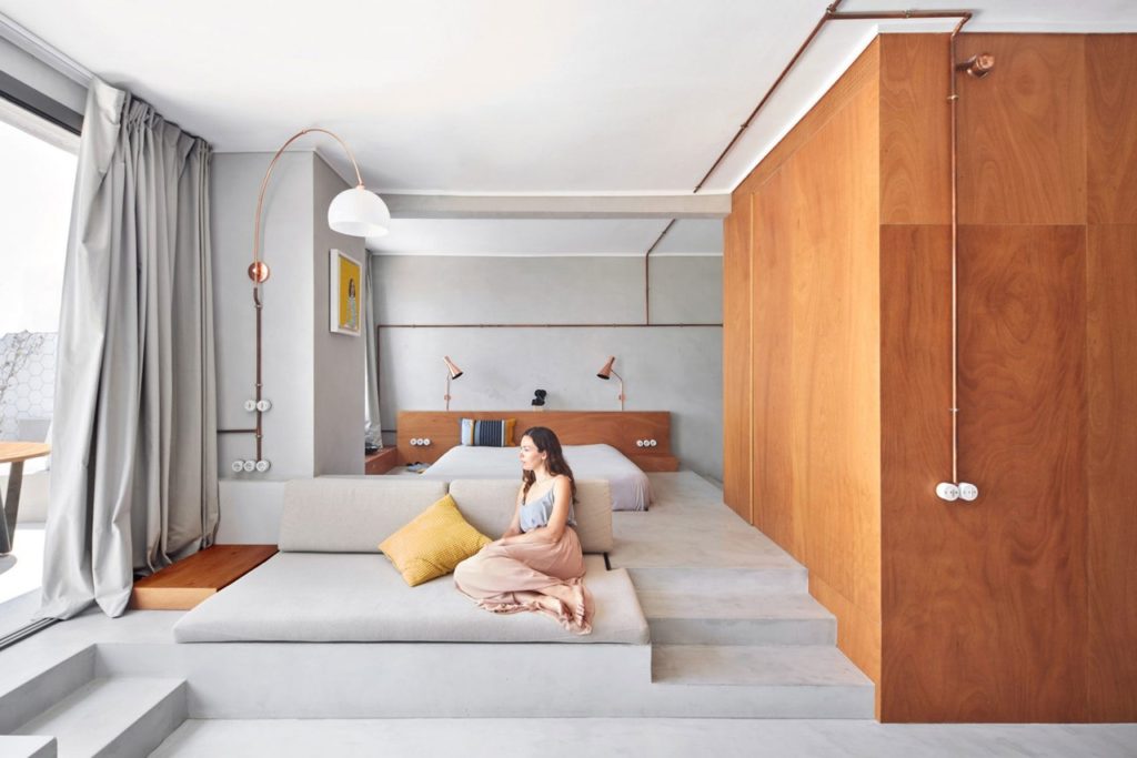 Cometa Architects: маленькая квартира в доме у причала