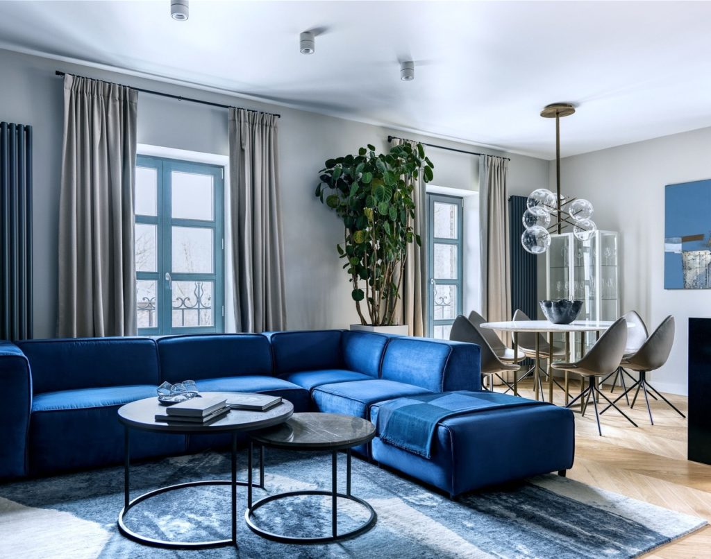 Глубокие цвета в квартире от студии Atelier Interior || 01