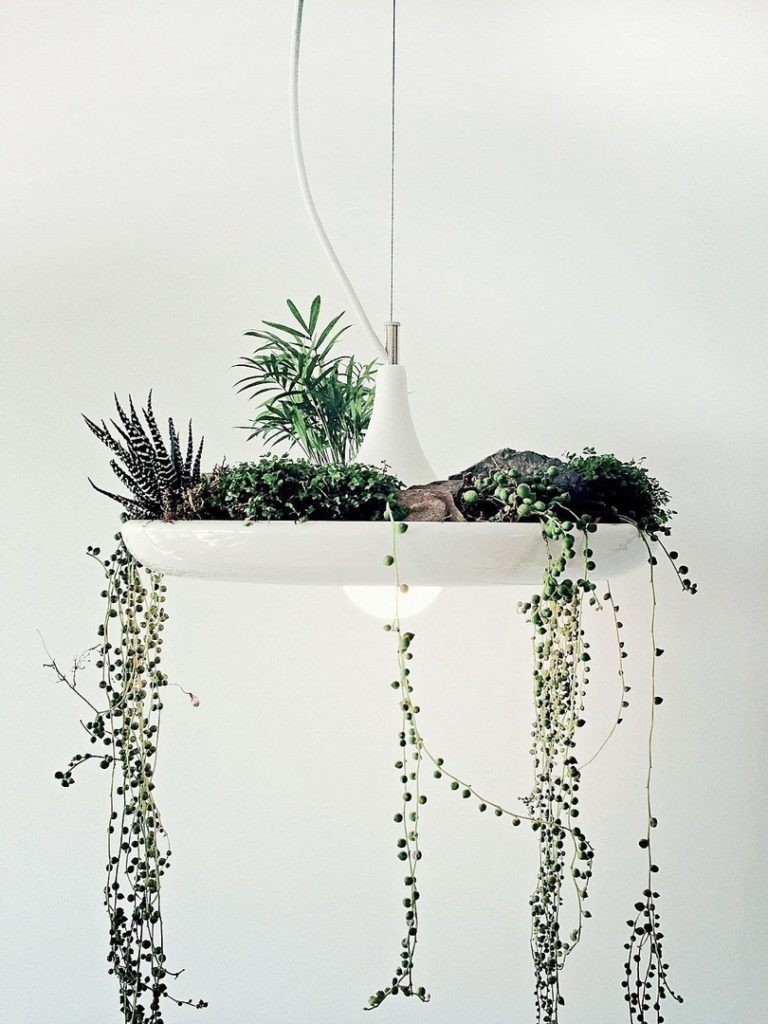 BABYLON LIGHT AND PLANTER BY ROBERT TAYLO