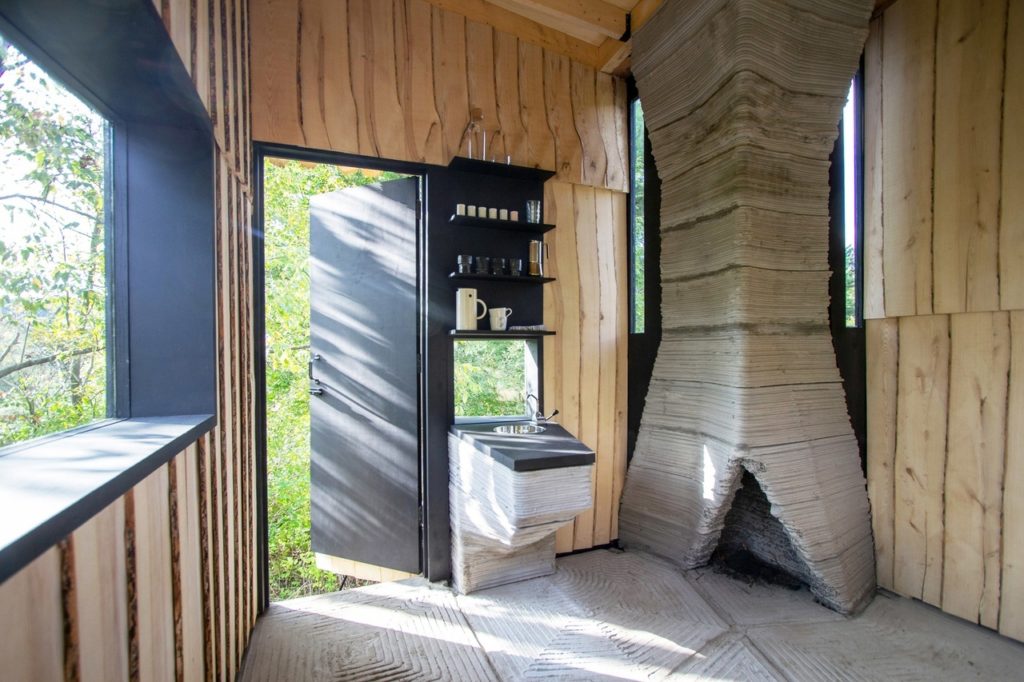 Hannah clads off-grid Ashen Cabin in New York with infested wood