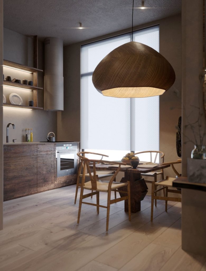Bila Wabi Sabi Apartment in Kyiv