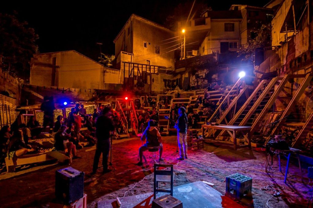 the scarcity and creativity studio develops public event space in valparaiso, chile