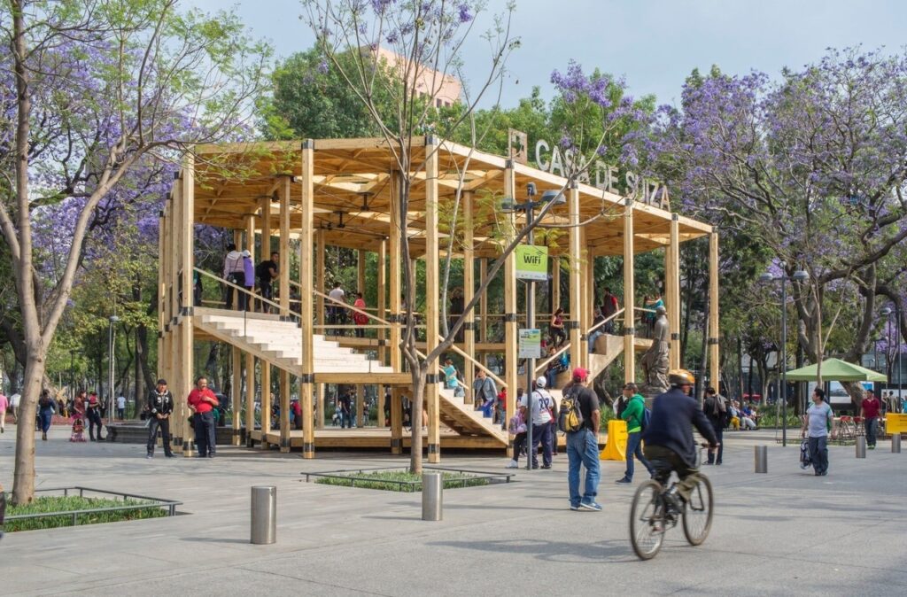 House of Switzerland Alameda Pavilion in Ciudad de México, Mexico by Dellekamp Arquitectos