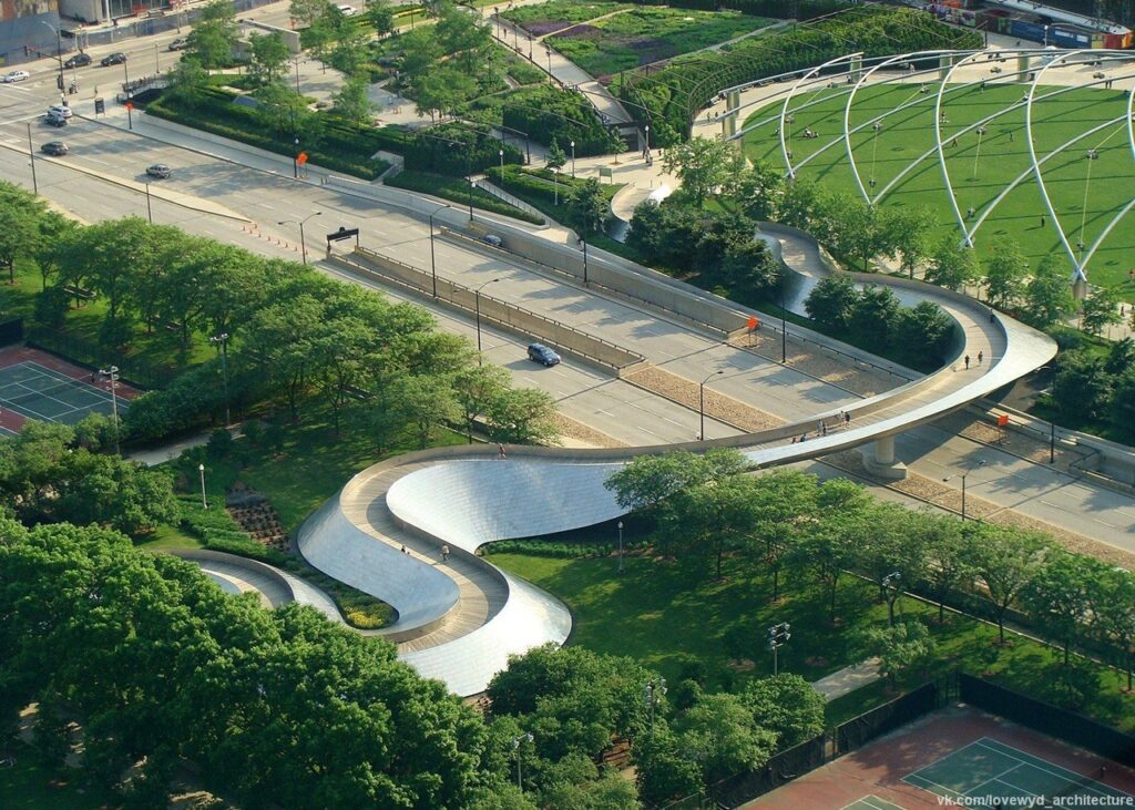 BP Pedestrian Bridge by Frank Gehry