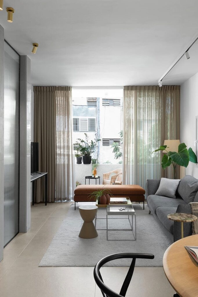 Светлая и функциональная квартира для молодого человека в Тель-Авиве (55 кв.