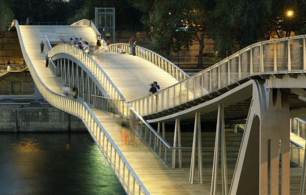 Passerelle Simone de Beauvoir by Dietmar Feichtinger Architectes