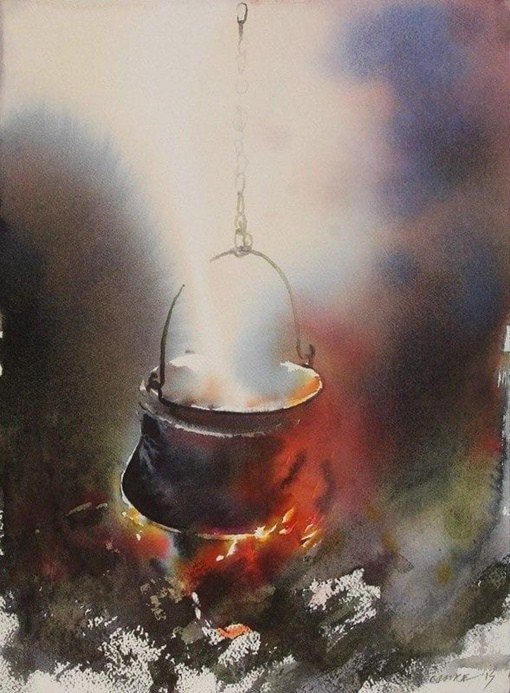 Endre Penovac #watercolor #акварель