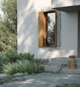 House near the mountain