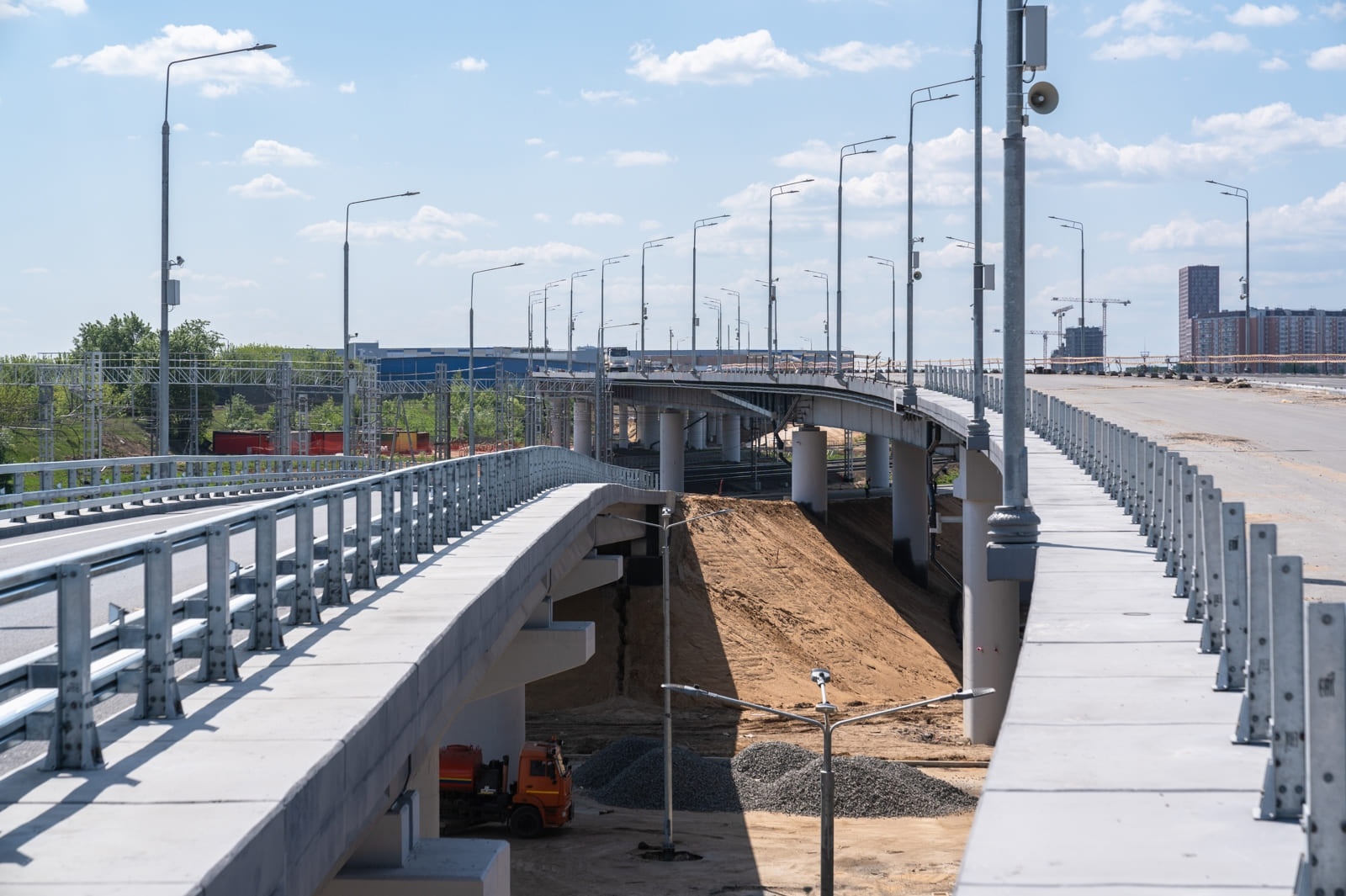 Эстакада Южного участка Московского скоростного диаметра