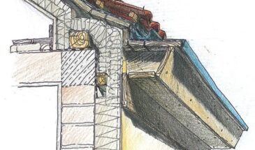 Карниз как декоративный элемент фасада: между стеной и крышей.