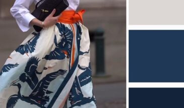 Белый и синий с красным акцентом — это контрастная, но уравновешенная палитра.