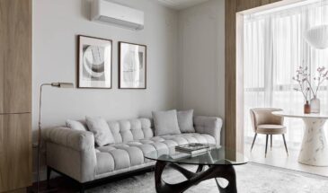 Сдержанная элегантность в серо-белой палитре