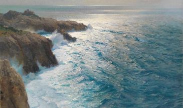 Карл Теодор Бёме  морские пейзажи и прибрежные скалы