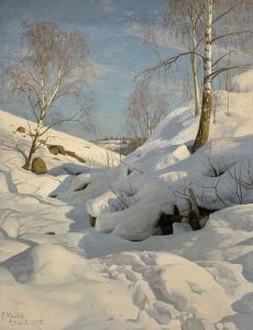 Петер Мёрк Мёнстед (Peder Mørk Mønsted, 1859-1941)  известный датский художник-реалист.