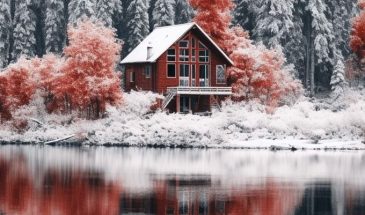 Оттенки серого, белого и пряного красно-оранжевого  это броская и контрастная палитра, где один тёплый акцент придаёт динамичности застывшему пространству. Дополнить её можно серо-голубым, чёрным.