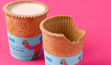 Во ВкусВилле начали проводить тестирование кофе в съедобном стаканчике