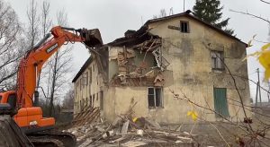 В Рузском муниципальном округе ликвидируют аварийный дом