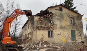 В Рузском муниципальном округе ликвидируют аварийный дом