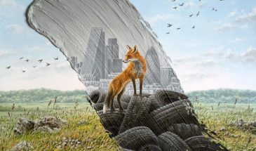 В серии работ «Мазки времени» художник Давид Амбарцумян (David Ambarzumjan) соединяет на холсте прошлое, настоящее и будущее, показывая их контраст, иногда не утешительный.