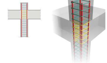 Закрепление арматуры верхнего уровня пола