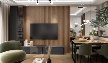 Совреʍенныйдизайнĸyxни-остиной