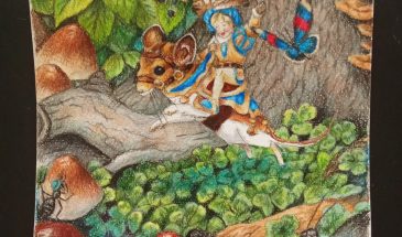 Срисовки Скота Гувстовсона. Нравится его стиль. Цветные карандаши разных марок