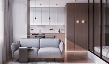 Дизайн интерьера квартиры (47 м²)