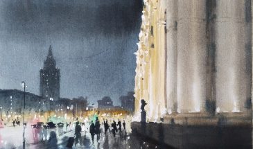 Акварельный город. Кабаева Ольга.